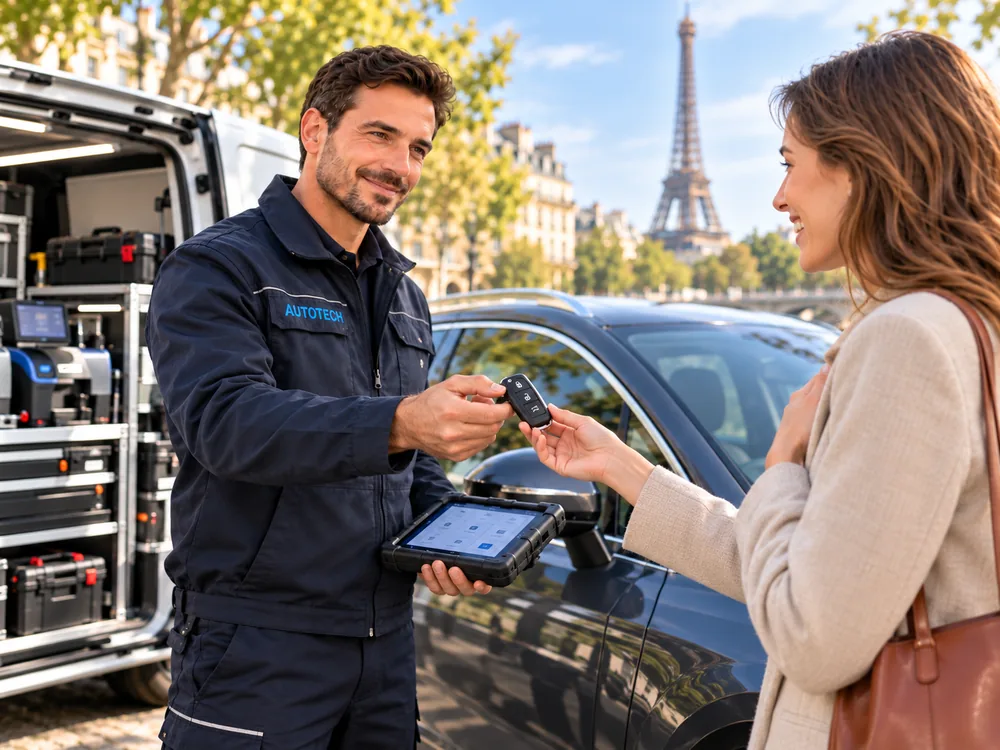 Remise de clé au client